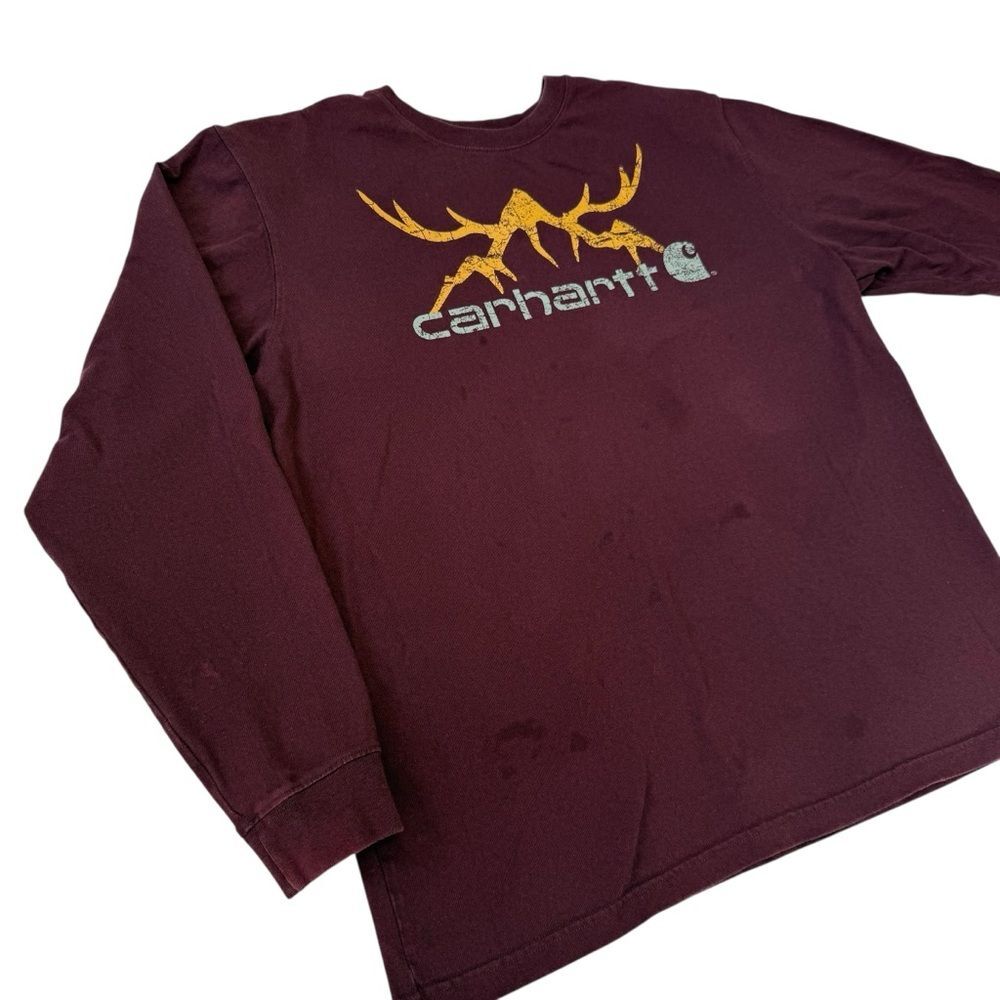Carhartt Burgundy Long Sleeve, Men’s Size Large